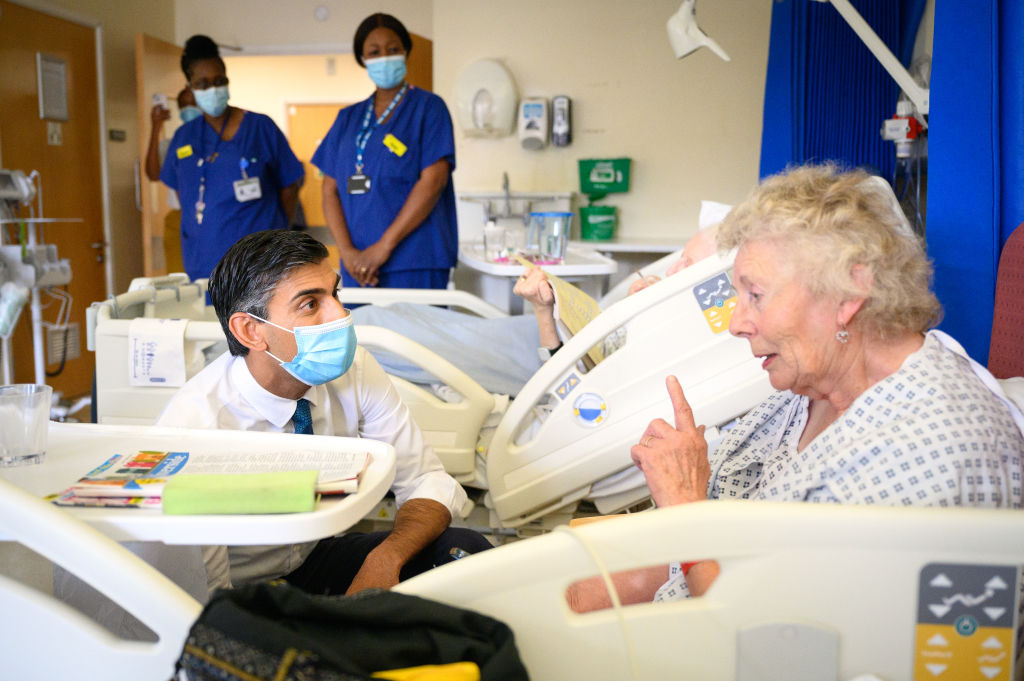 PM Rishi Sunak Visits A Hospital In South London