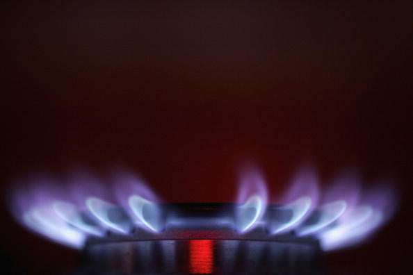 MANCHESTER, UNITED KINGDOM - JANUARY 03: A gas ring on a domestic stove powered by natural gas is seen alight on January 3. 2005, Manchester, England. Russia had decreased pressure in the natural gas pipeline to the Ukraine, but buckled under European pressures after growing concerns of fuel shortages in Western Europe, and began bringing the flow of gas back to normal. The British government announced that Britain will not be affected by Russia's decision to cut the gas supplies.  (Photo Illustration by Christopher Furlong/Getty Images)