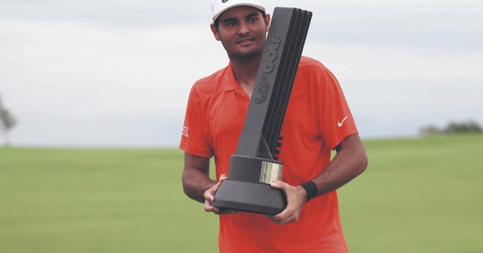 Spanish rising star Eugenio Chacarra won the individual title at the LIV Golf Invitational in Bangkok