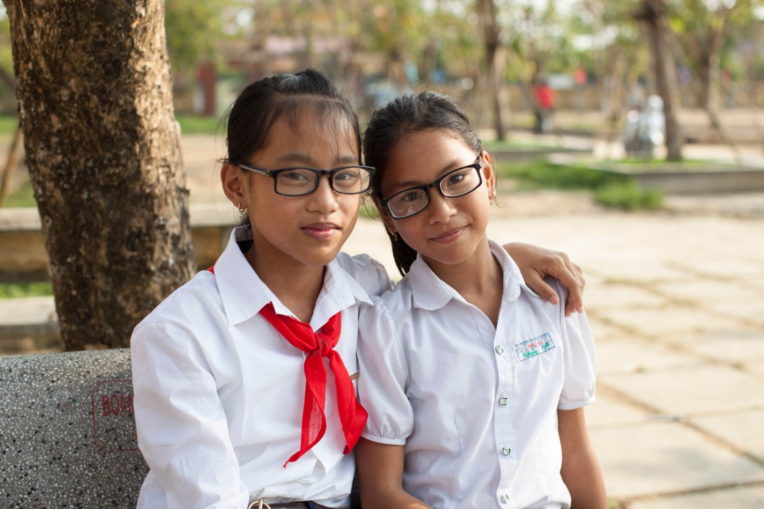 ESSILOR VISION, VIETNAM, MYANMAR, GLASSES, EYES, KIDS, INTERVIEWS
Essilor vision foundation eye screening in Hue, Vietnam. March, 16, 2018. (Photo by Claire Eggers ©2018)