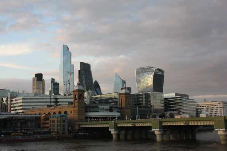 city buildings in london