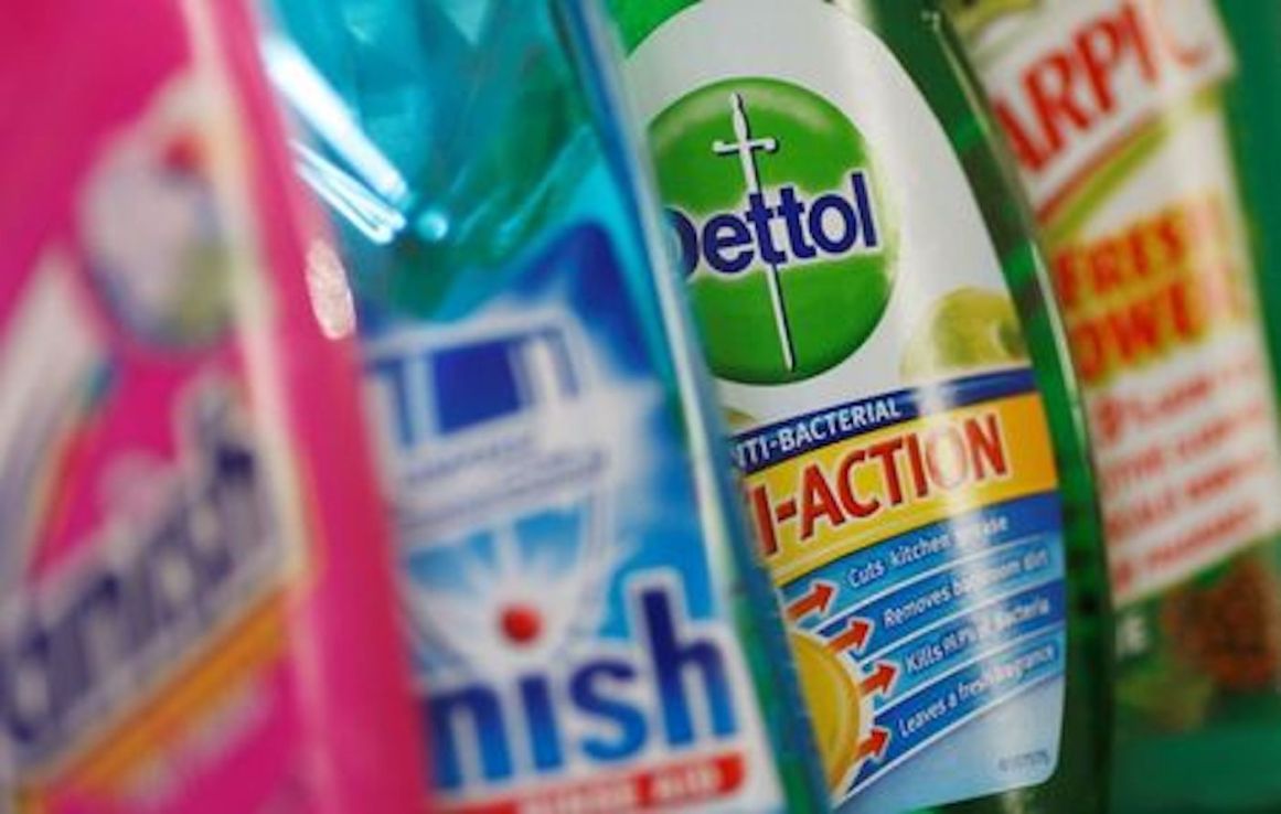 Products produced by Reckitt Benckiser 
REUTERS/Stephen Hird