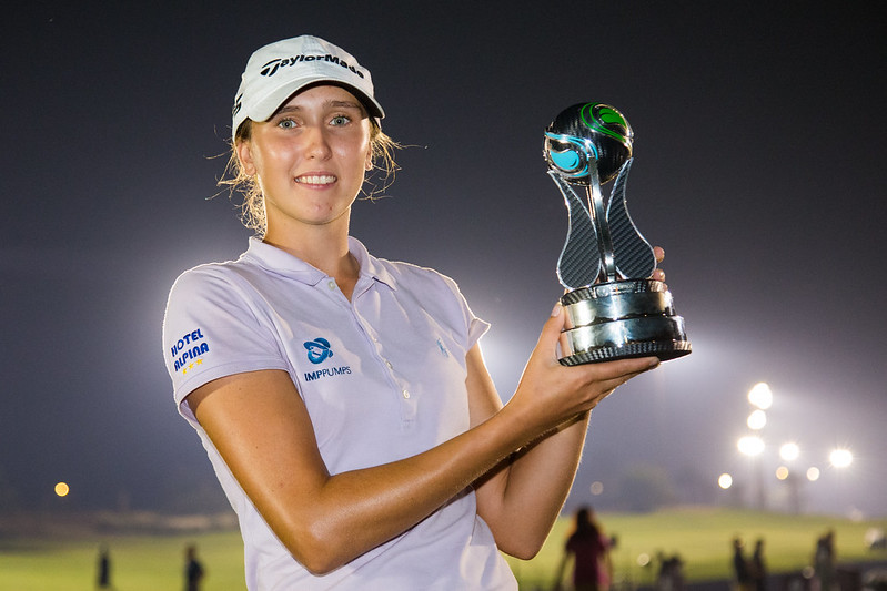 Pia Babnik won last year's Aramco Team Series Jeddah and is back to defend her title this week