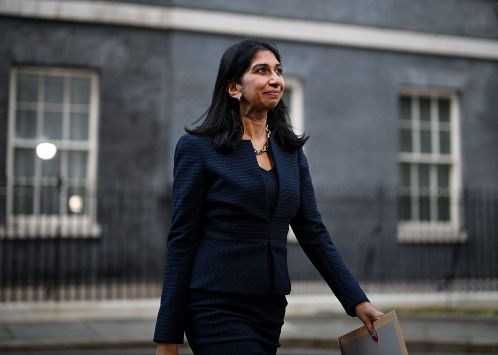 Suella Braverman called the migrant arrivals at Dover an 'invasion'. (Photo by Leon Neal/Getty Images)