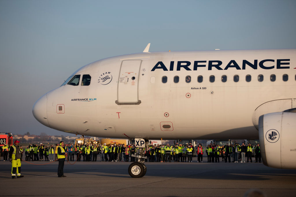 The shares of Air France-KLM have sunk as low as 12 per cent after the carrier issued €300m (£262.5m) worth of bonds convertible into shares.(Photo by Maja Hitij/Getty Images)