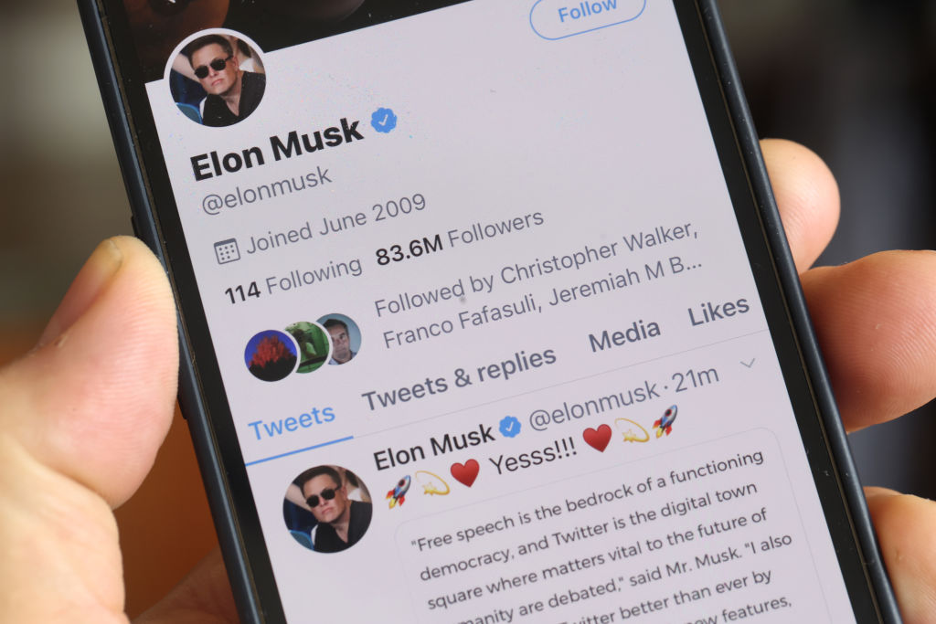 Elon Musk would like Twitter to become a subscription business. (Photo Illustration by Scott Olson/Getty Images)