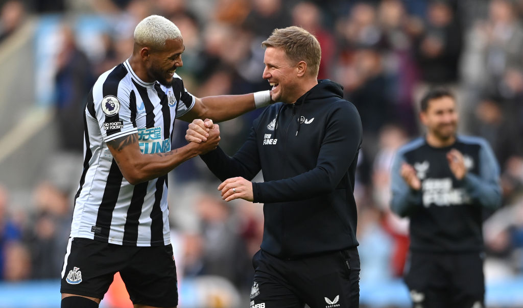 Eddie Howe has revived the fortunes of players such as Joelinton as well as making Newcastle contenders for a Champions League place