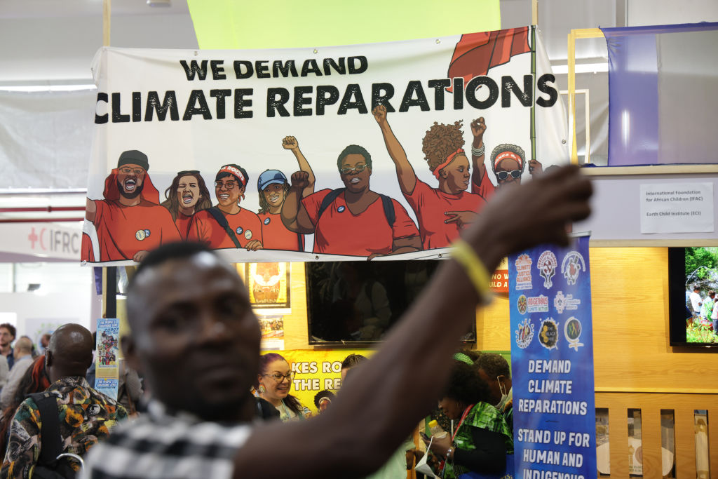 Some, including Labour's Ed Miliband, have been calling for climate reparations, implying that rich countries should pay for their impact on climate. (Photo by Sean Gallup/Getty Images)