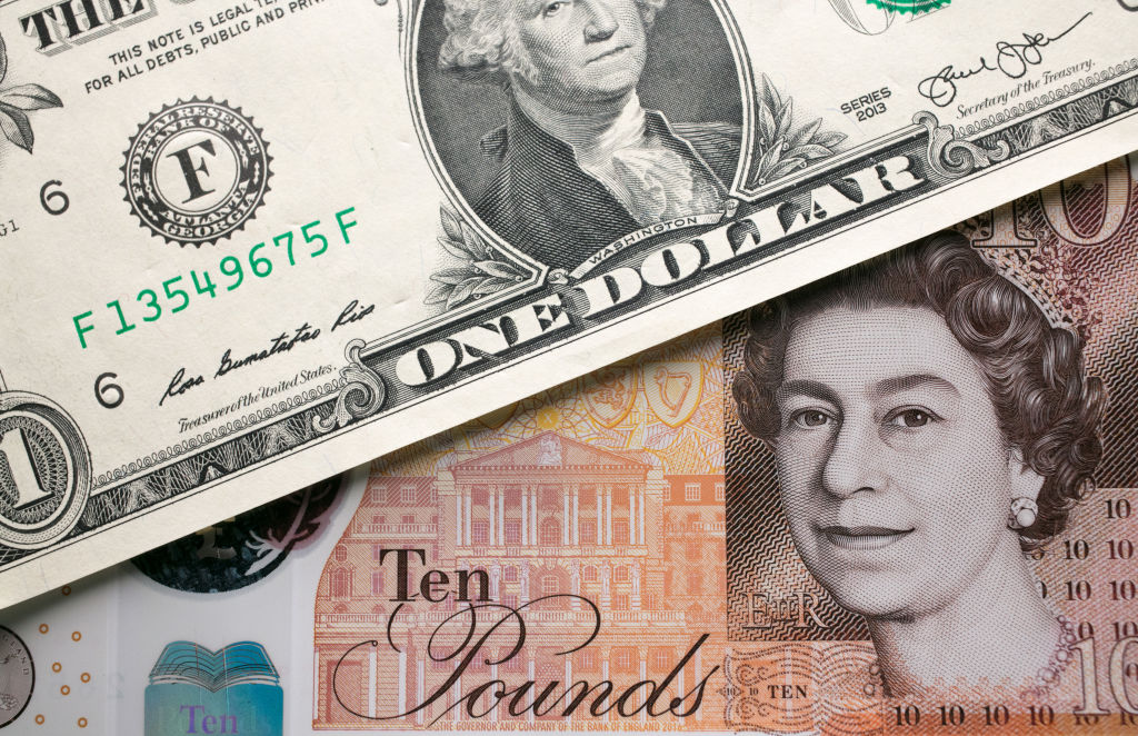 Sterling today climbed 0.7 per cent against the greenback, hitting $1.21 (Photo Illustration by Matt Cardy/Getty Images)