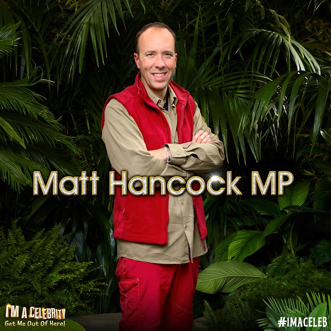 ITV released this picture of Matt Hancock late last night.