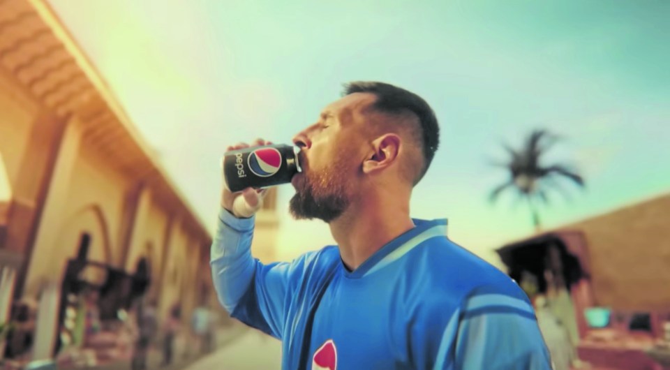Lionel Messi stars in Pepsi's World Cup advert, which features football tricks and one-upmanship