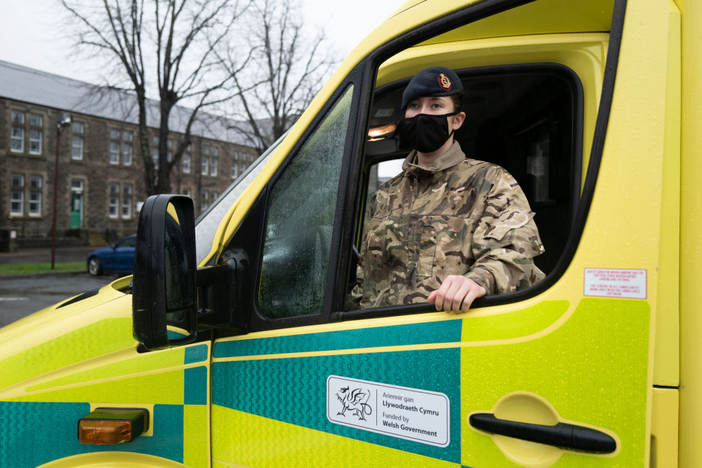 The army were called in to drive ambulances during the Covid pandemic