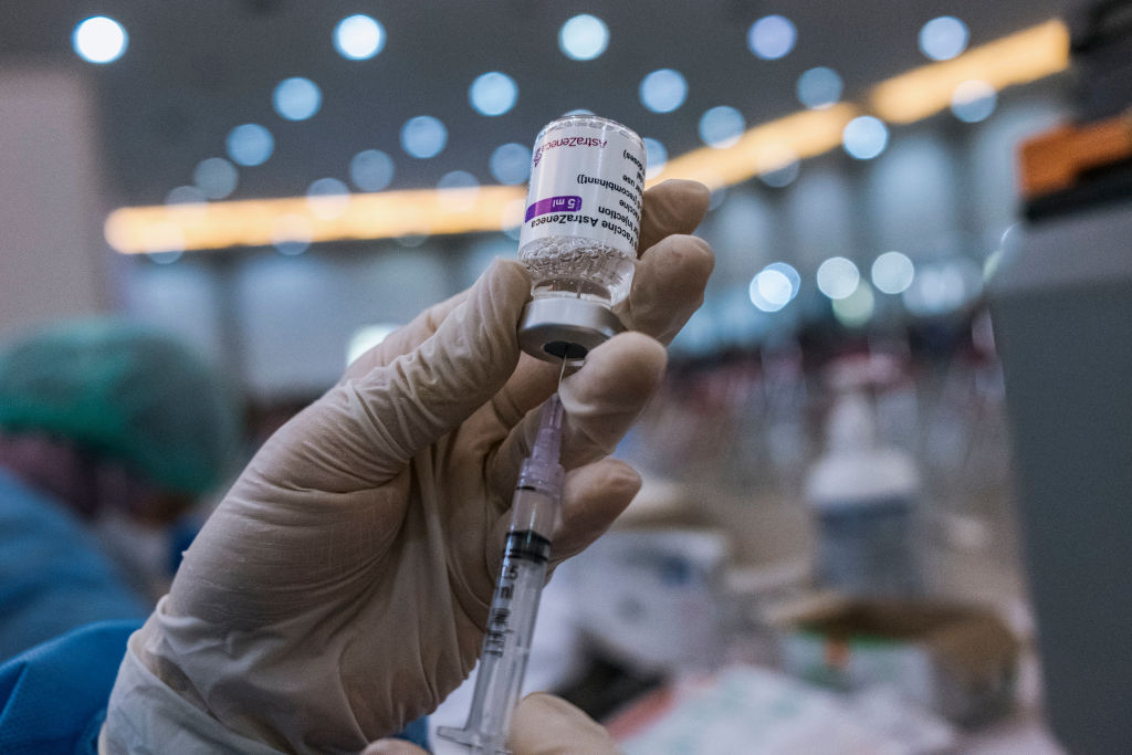AstraZeneca and Oxford University’s Covid-19 vaccine is one of the most notable examples of turning British innovation into a multi-billion-pound product.  (Photo by Ulet Ifansasti/Getty Images)