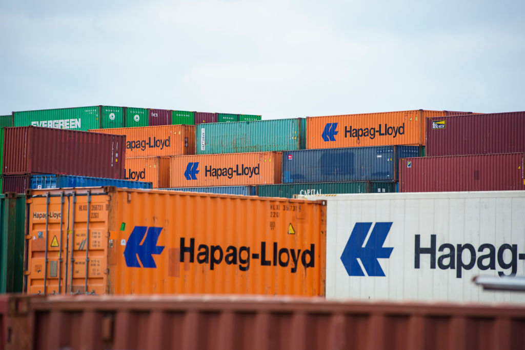 Shipping giant Hapag-Lloyd has forecast a small and short-lived uptick in demand towards the year’s end.(Photo by Gregor Fischer/Getty Images)