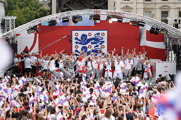 The Lionesses after their Euros win – one of the big sports moments of 2022