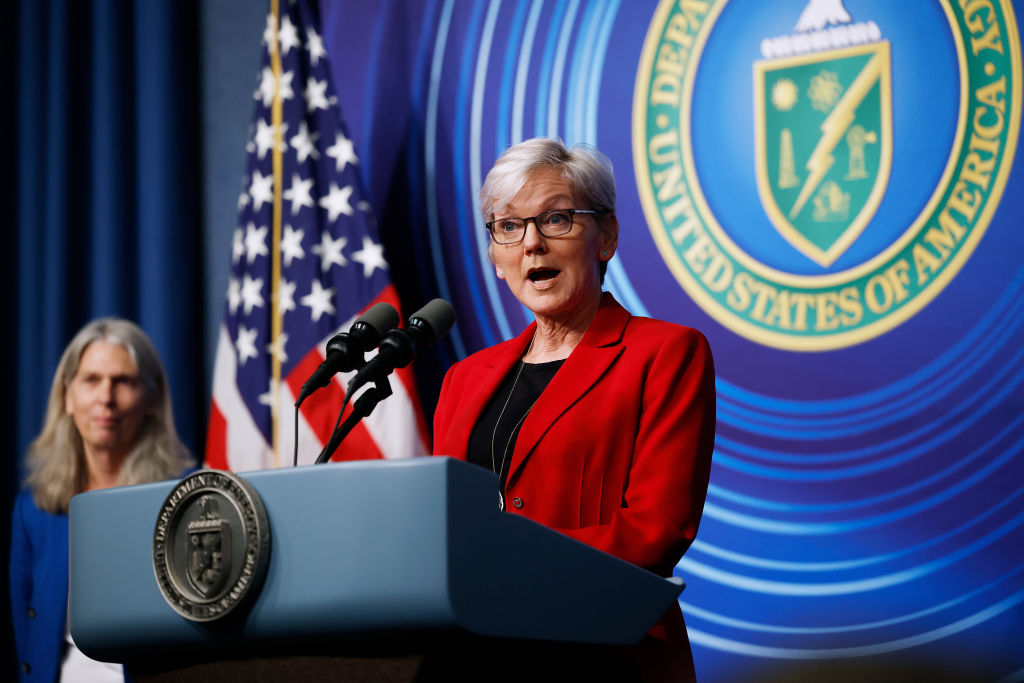 US Energy Secretary Jennifer Granholm called the fusion breakthrough 'game-changing'. (Photo by Chip Somodevilla/Getty Images)