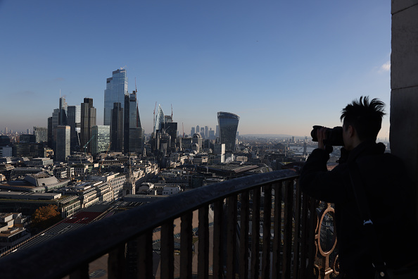 London calling. (Photographer: Hollie Adams/Bloomberg via Getty Images)