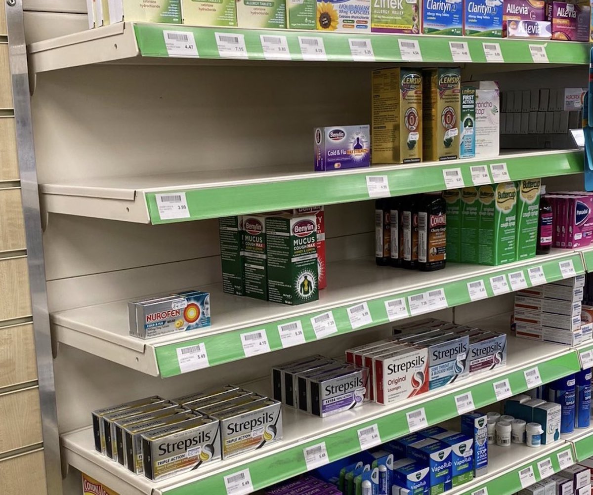 Warning of Lemsip, cough and cold medicine shortage as Brits battle