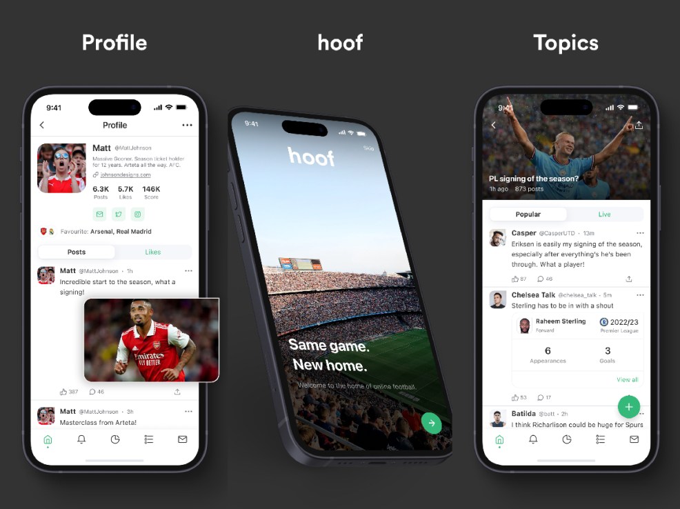 Hoof has a number of tools to keep users on the free social media app and has a zero-tolerance policy on abuse