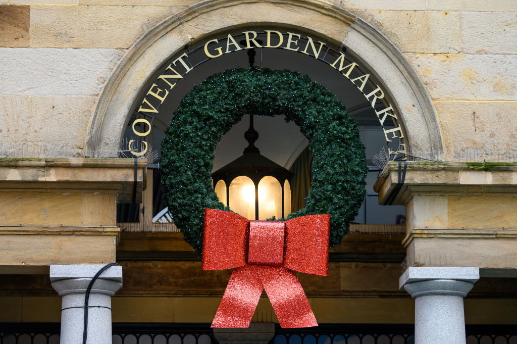 Covent Garden has reported a "successful" Christmas trading period, as like-for-like customer sales in aggregate exceeded pre-pandemic conditions. (Photo by Joe Maher/Getty Images)