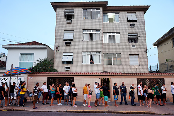 Brazilians formed a 2km queue to see Pele's coffin displayed at the stadium of his former club