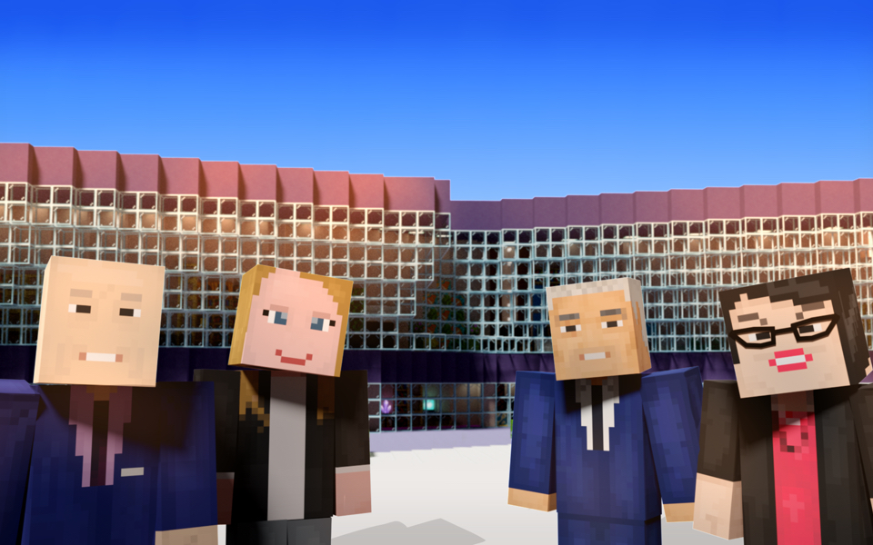 Mayor of London Sadiq Kahn as a Minecraft avatar