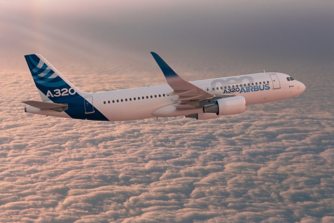 A320neo Airbus in flight
