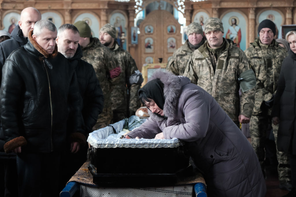 Funeral Held For Ukrainian Soldier Sergiy Sochenko