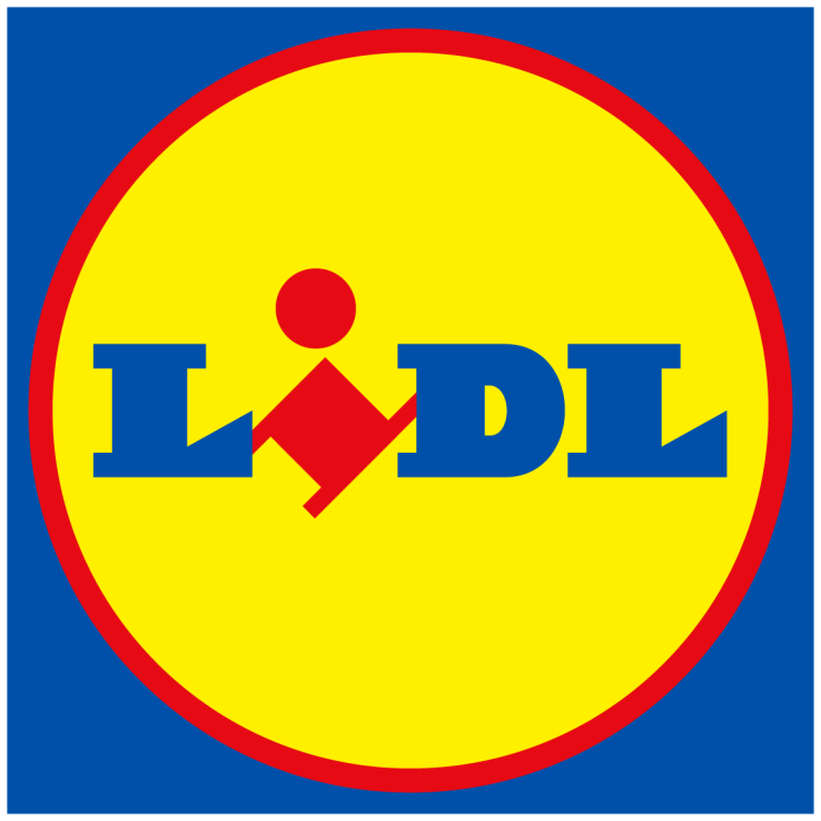 Lidl uses a yellow circle in its main logo, and Tesco uses one to highlight offers available to members of its Clubcard scheme