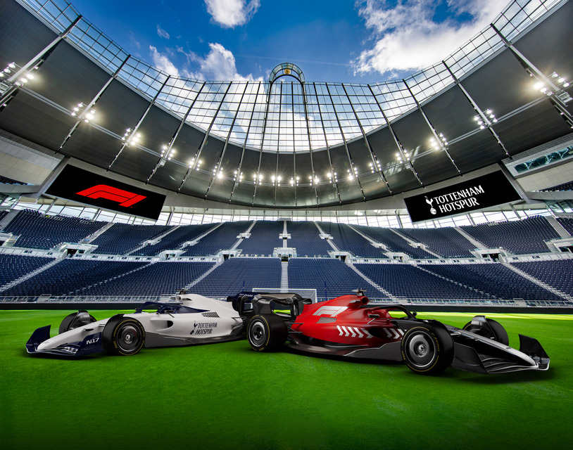 The world's first in-stadium electric karting track will open at Tottenham Hotspur later this year as part of its partnership with Formula 1