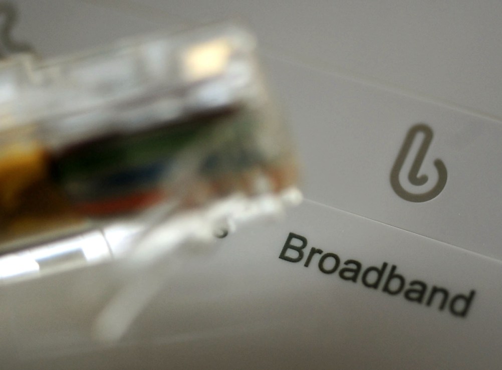 A broadband router.  