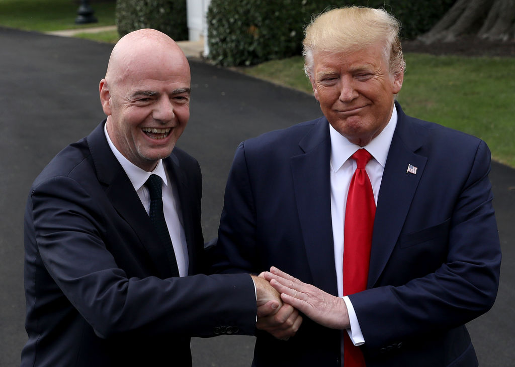 Fifa president Infantino said President Trump was "a sportsman"