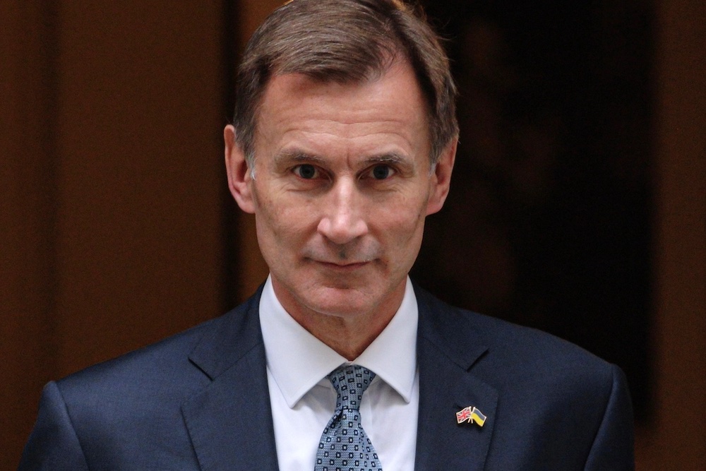 Chancellor of the Exchequer Jeremy Hunt.