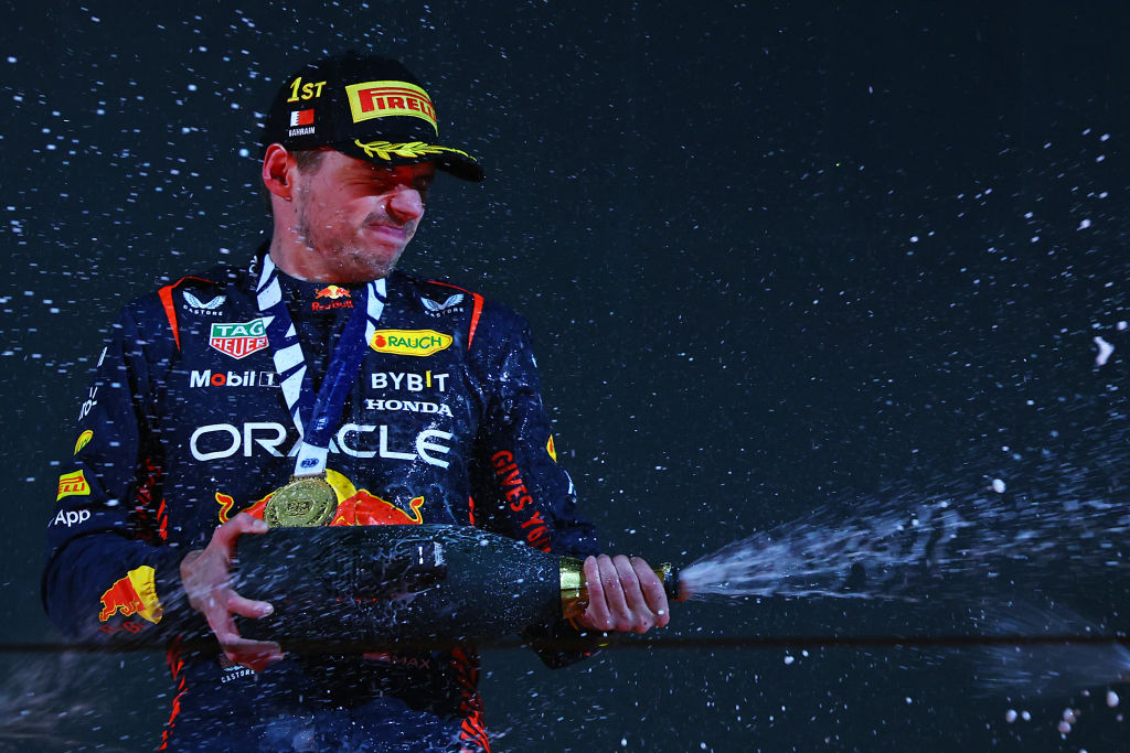 Max Verstappen began his campaign for a third consecutive Formula 1 world title with a comfortable victory in Bahrain yesterday afternoon.