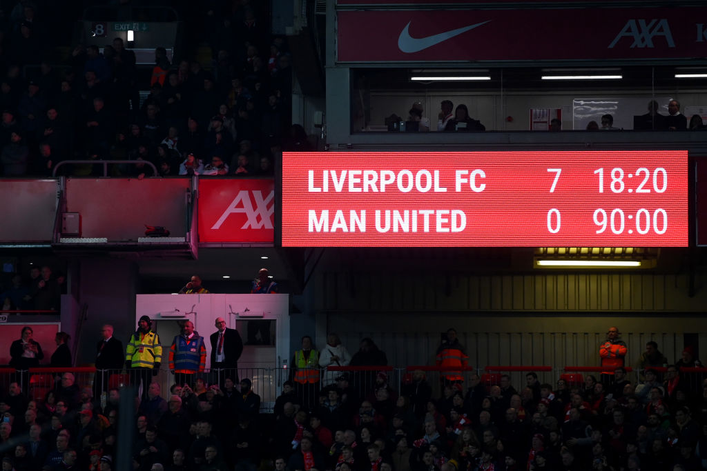 Liverpool humiliate Manchester United with 7-0 Premier League drubbing