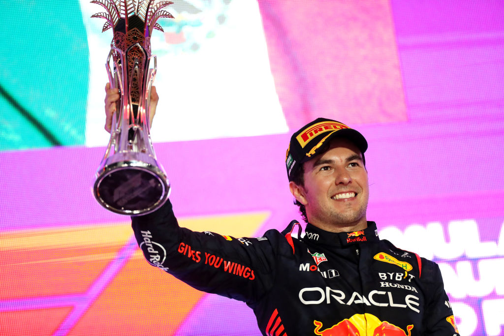 Red Bull's Sergio Perez won the Saudi Arabia Grand Prix last night while teammate Max Verstappen came from 15th to finish second and lead the title race by a point.