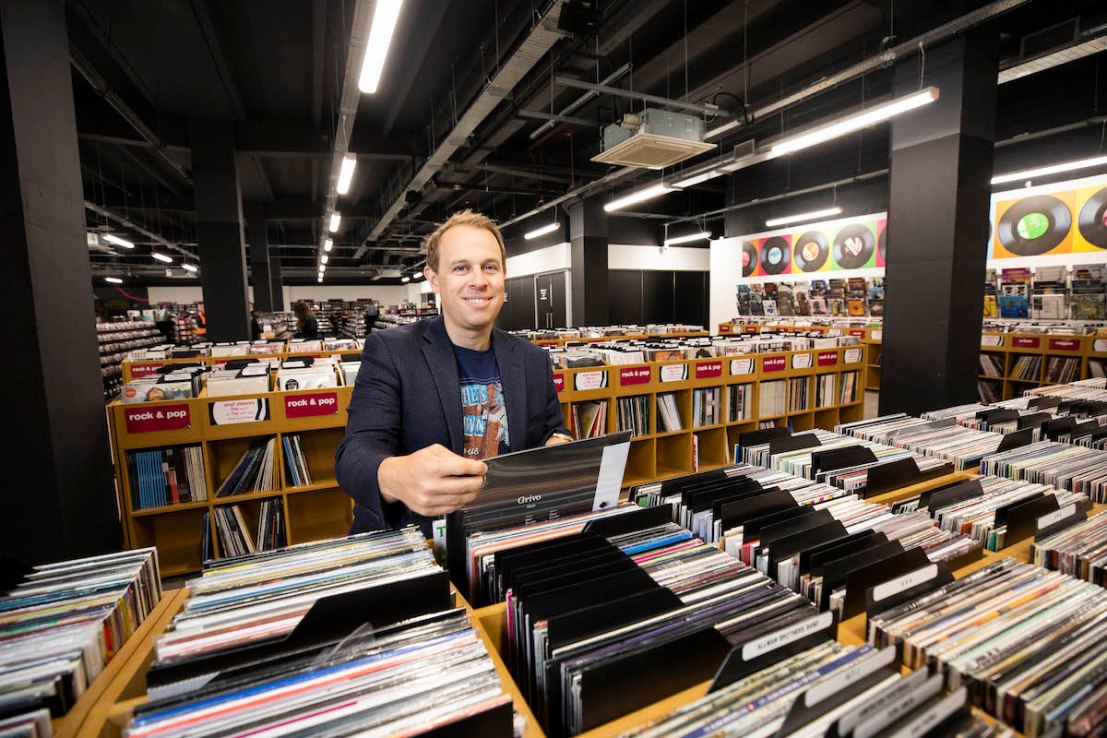 Owner of hmv, Doug Putman ahead of the official launch event of the hmv Vault in Birmingham - Europe’s biggest  (Fabio De Paola/PA Wire)