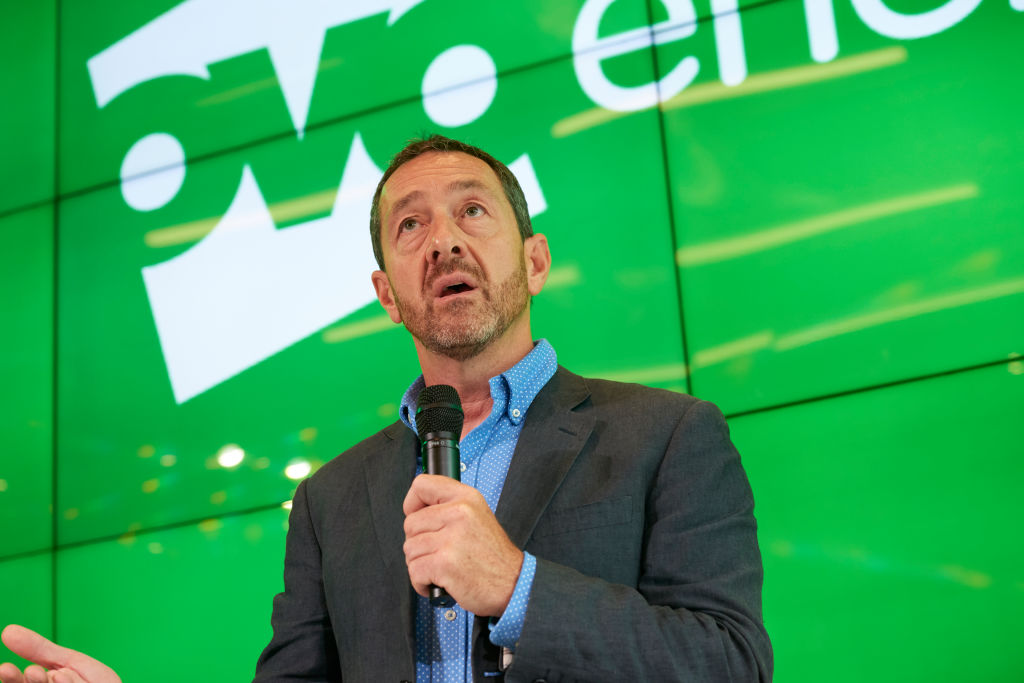 LONDON, UNITED KINGDOM - SEPTEMBER 09:  Chris Boardman speaks during the OVO Energy Innovation Showcase at RocketSpace on September 9, 2019 in London, England.  (Photo by Dominic Marley/Getty Images for OVO Energy)