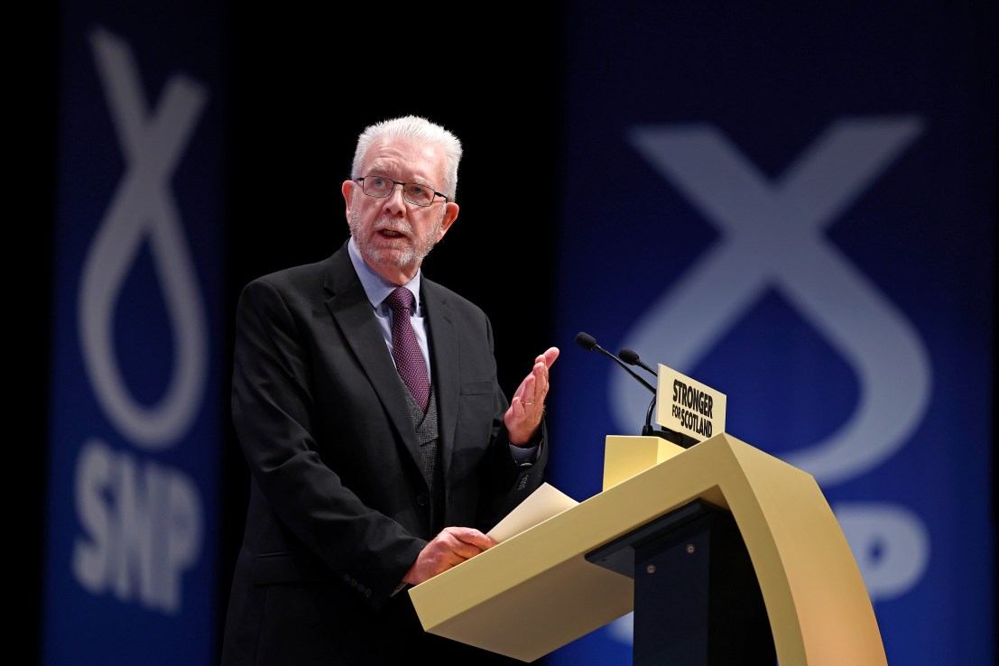 Michael Russell at the SNP conference. (Photo by Jeff J Mitchell/Getty Images)