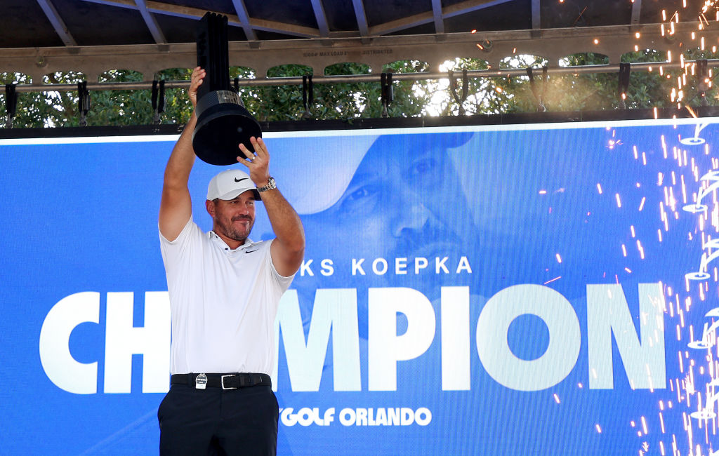 Brooks Koepka won the LIV Golf League individual competition in Orlando on Sunday, just days before the Masters