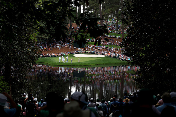 Play could be delayed at today’s Masters with Augusta National set to be drenched in showers and thunderstorms on day one of golf’s first major.