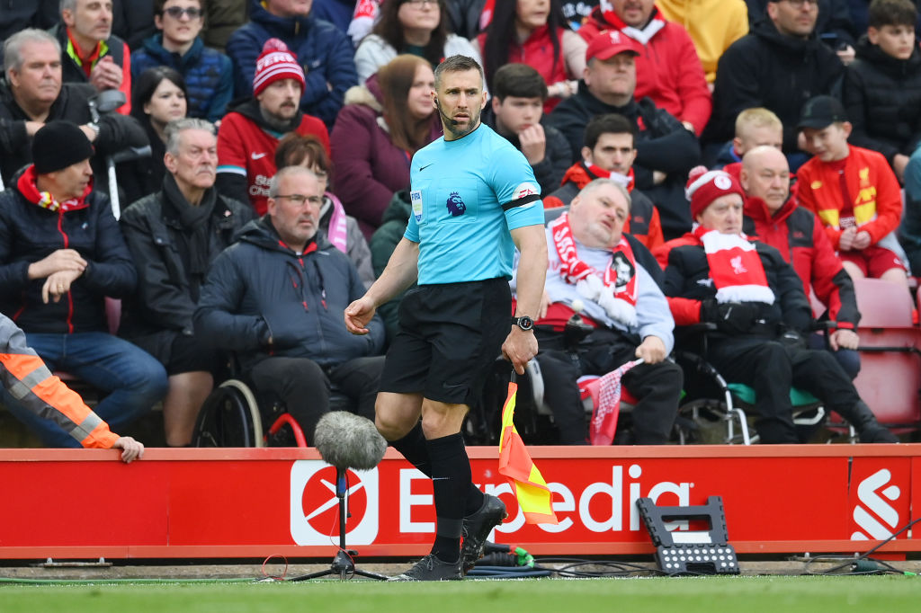 Assistant referee Constantine Hatzidakis was accused of hitting Liverpool defender Andy Robertson