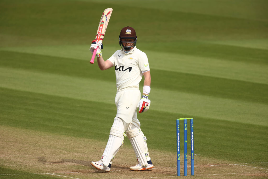 Defending County Championship winners Surrey showed their title rivals what they could do after a blistering afternoon at the Oval saw Ollie Pope lead the side in a successful chase of nearly 250 against Hampshire.