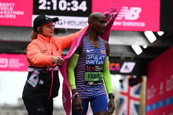 Mo Farah was ninth and the third fastest British man at the London Marathon