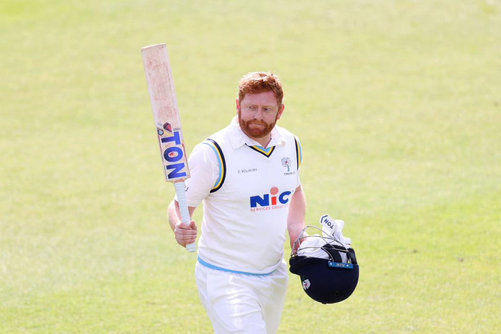 Jonny Bairstow fell just short of a century as the wicketkeeper returned to action for the first time since August ahead of this summer’s Ashes.