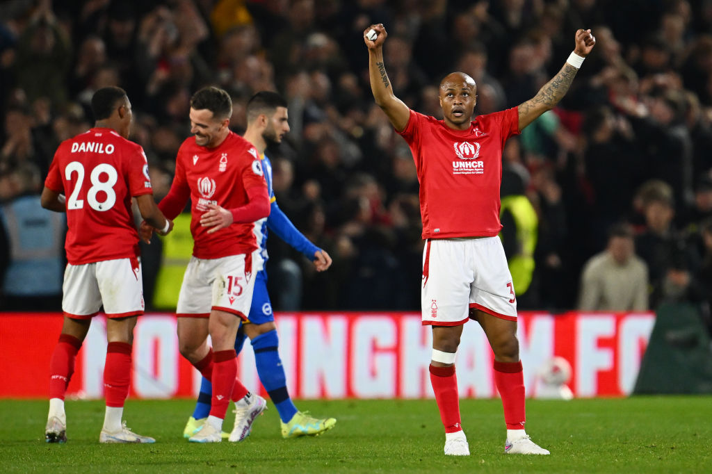 Nottingham Forest recovered from a one goal deficit to beat Brighton and Hove Albion 3-1 last night to lift themselves out of the relegation zone and keep their Premier League survival hopes alive.