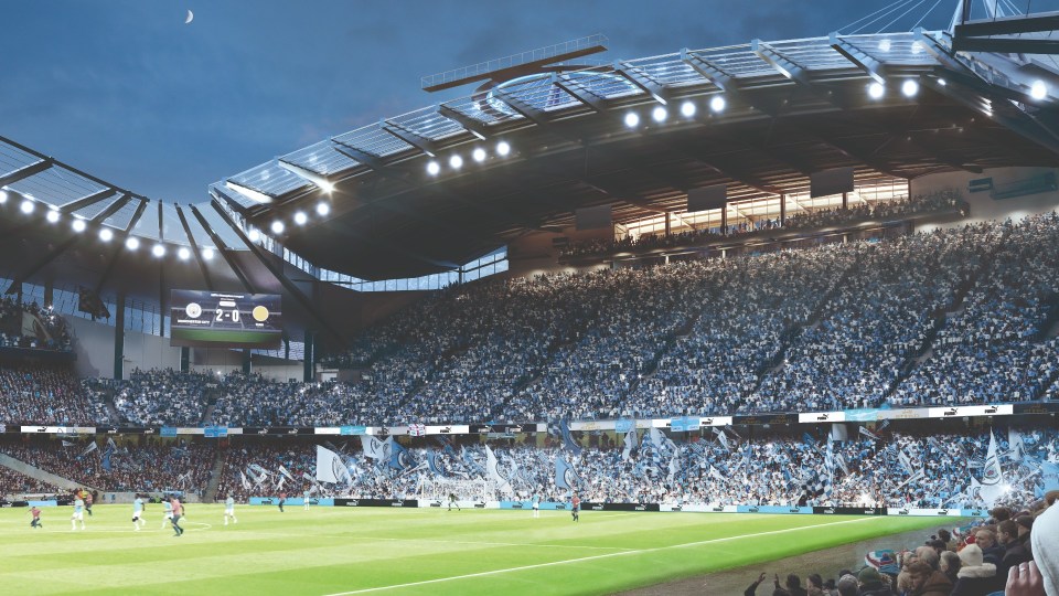 Capacity of the Etihad Stadium iss set to increase to more than 60,000 thanks to the North Stand getting a new single upper tier