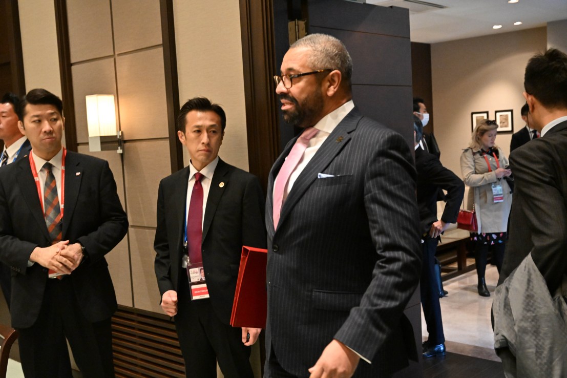 UK foreign secretary James Cleverly at the G7 in Japan. Photo: G7