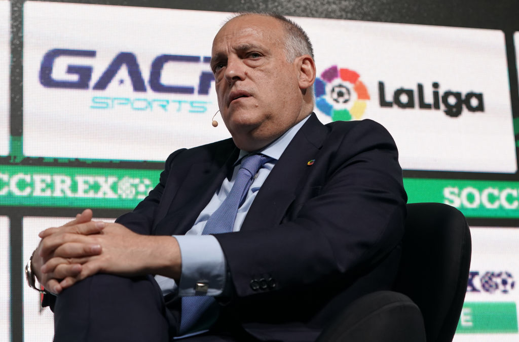 LaLiga president Javier Tebas said he had attempted to reassure sponsors in the wake of Vinicius racism storm