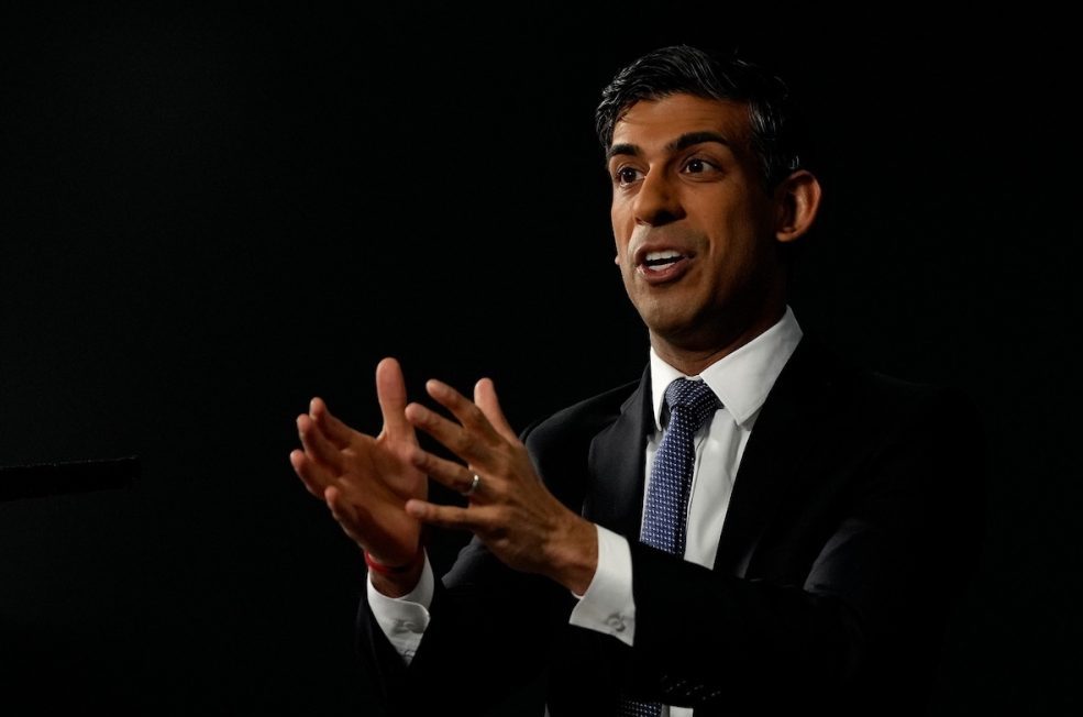 Prime Minister Rishi Sunak has warned of the threat AI poses again today. (Photo by Kirsty Wigglesworth - WPA Pool/Getty Images)